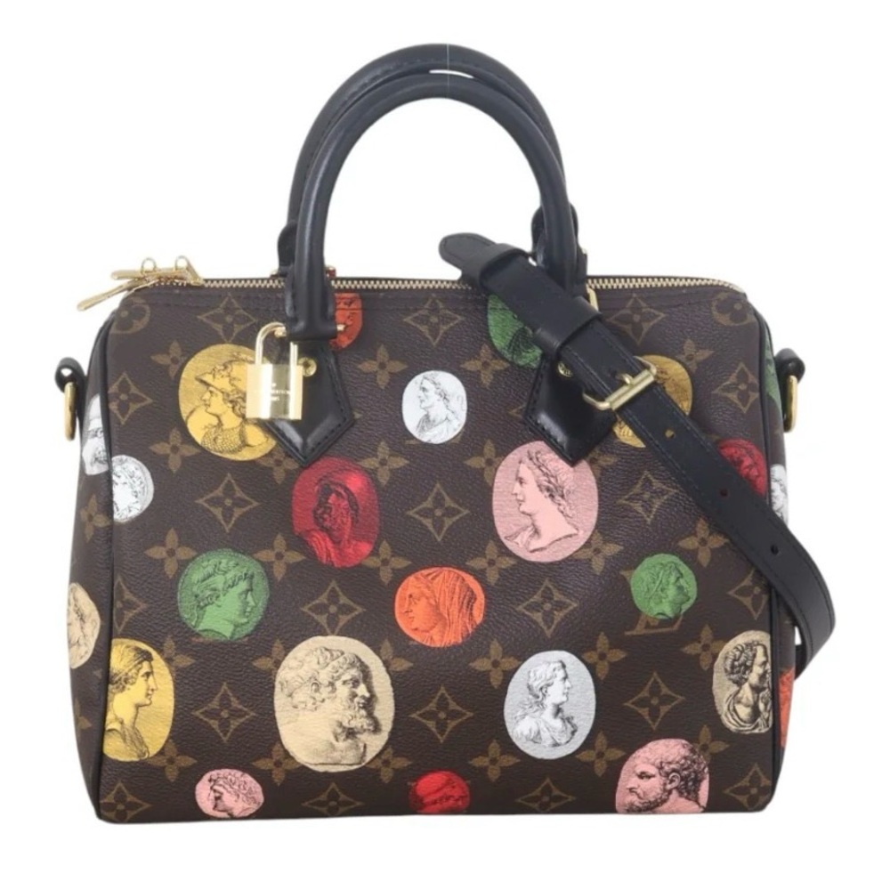 Louis Vuitton x Fornasetti Cameo speedy Bandouliere 25 like new - Picture 2 of 13